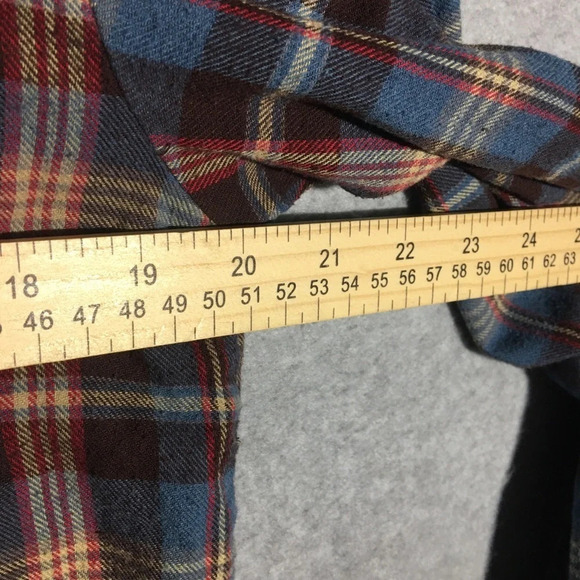 Womens Wild Fable Flannel Shirt Boyfriend Style Cropped Fall Autumn Winter - Picture 3 of 5